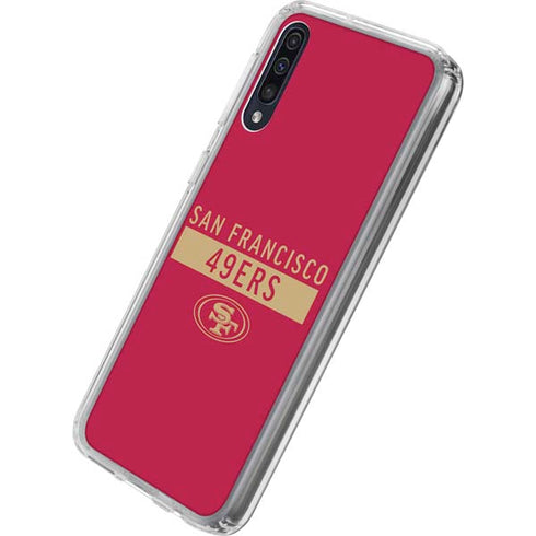 NFL San Francisco 49ers Red Performance Series Galaxy A50 Clear Case