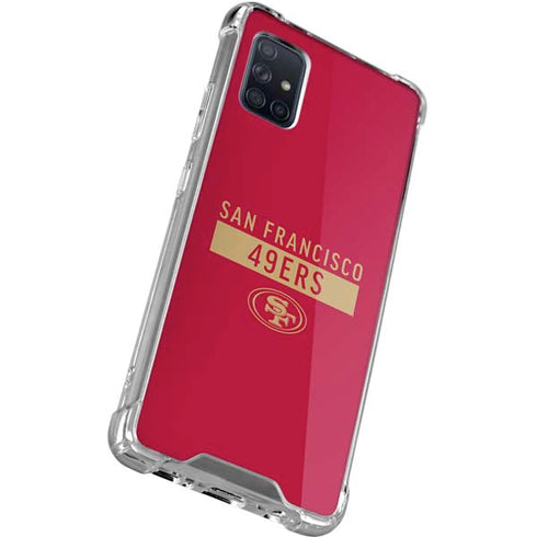 NFL San Francisco 49ers Red Performance Series Galaxy A51 5G Clear Case