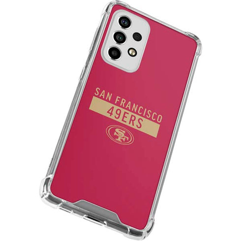NFL San Francisco 49ers Red Performance Series Galaxy A53 5G Clear Case