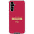 NFL San Francisco 49ers Red Performance Series Galaxy A54 5G Clear Case
