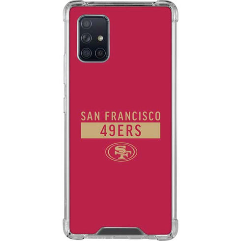 NFL San Francisco 49ers Red Performance Series Galaxy A71 5G Clear Case