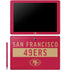 NFL San Francisco 49ers Red Performance Series Galaxy Book 12in Skin