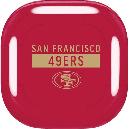 NFL San Francisco 49ers Red Performance Series Galaxy Buds Live Skin