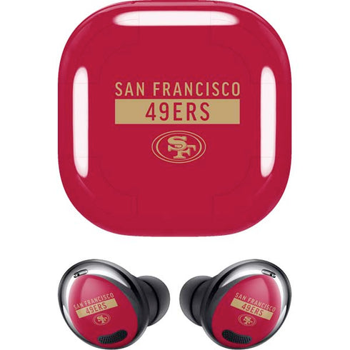 NFL San Francisco 49ers Red Performance Series Galaxy Buds Pro Skin