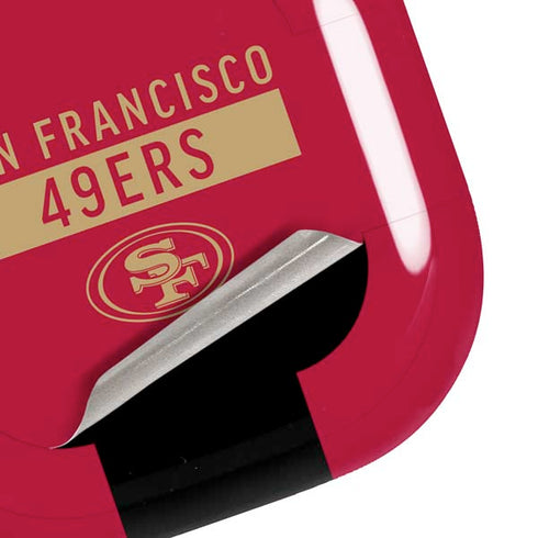NFL San Francisco 49ers Red Performance Series Galaxy Buds Pro Skin
