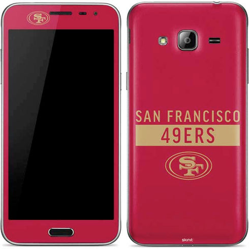 NFL San Francisco 49ers Red Performance Series Galaxy J3 Skin