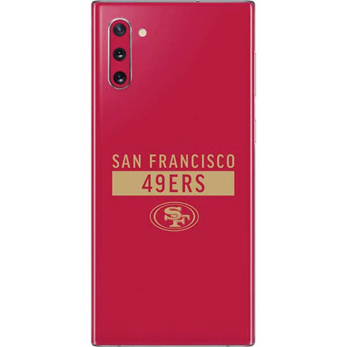 NFL San Francisco 49ers Red Performance Series Galaxy Note 10 Skin