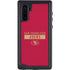 NFL San Francisco 49ers Red Performance Series Galaxy Note 10 Waterproof Case