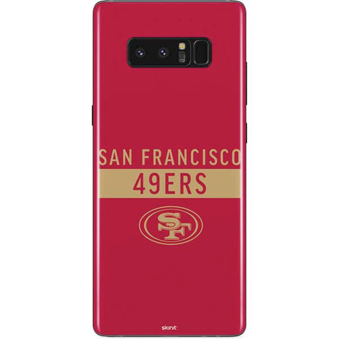 NFL San Francisco 49ers Red Performance Series Galaxy Note 8 Skin