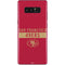 NFL San Francisco 49ers Red Performance Series Galaxy Note 8 Skin