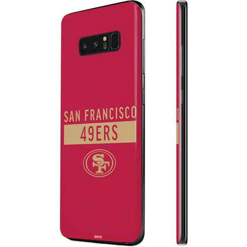 NFL San Francisco 49ers Red Performance Series Galaxy Note 8 Skin