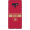 NFL San Francisco 49ers Red Performance Series Galaxy Note 9 Skin