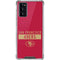 NFL San Francisco 49ers Red Performance Series Galaxy Note20 5G Clear Case