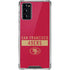NFL San Francisco 49ers Red Performance Series Galaxy Note20 5G Clear Case