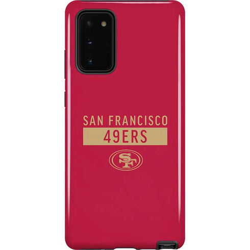 NFL San Francisco 49ers Red Performance Series Galaxy Note20 5G Pro Case