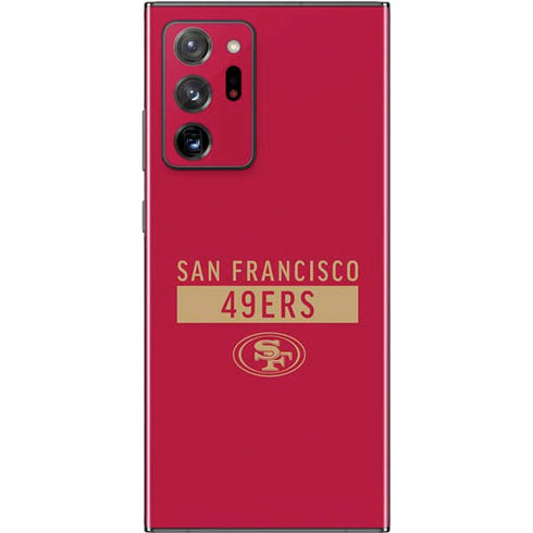 NFL San Francisco 49ers Red Performance Series Galaxy Note20 Ultra 5G Skin