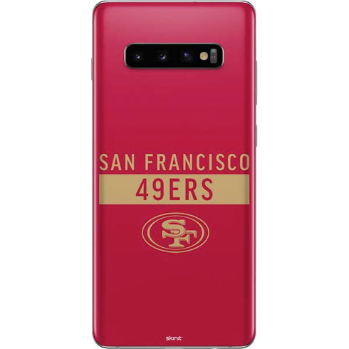 NFL San Francisco 49ers Red Performance Series Galaxy S10 Plus Skin