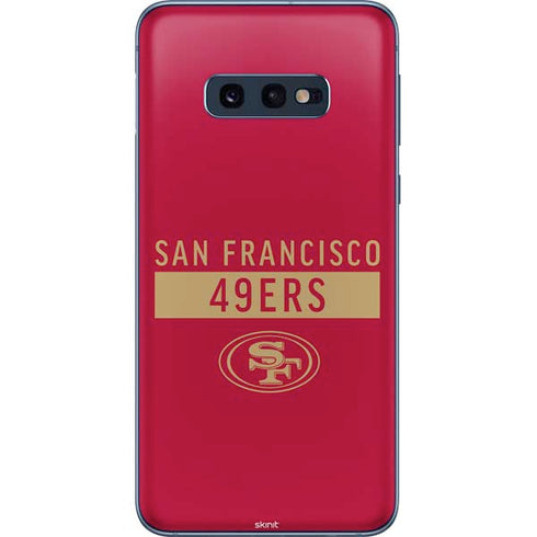 NFL San Francisco 49ers Red Performance Series Galaxy S10e Skin