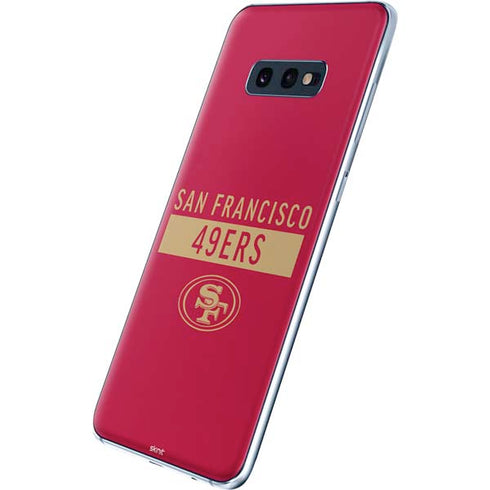 NFL San Francisco 49ers Red Performance Series Galaxy S10e Skin