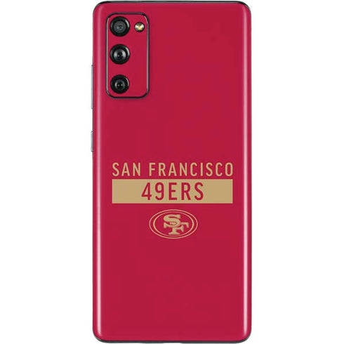NFL San Francisco 49ers Red Performance Series Galaxy S20 Fan Edition Skin