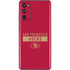 NFL San Francisco 49ers Red Performance Series Galaxy S20 Fan Edition Skin