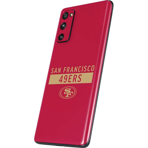 NFL San Francisco 49ers Red Performance Series Galaxy S20 Fan Edition Skin