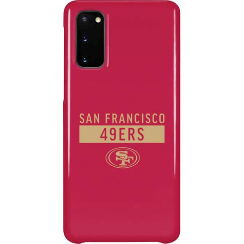 NFL San Francisco 49ers Red Performance Series Galaxy S20 Lite Case