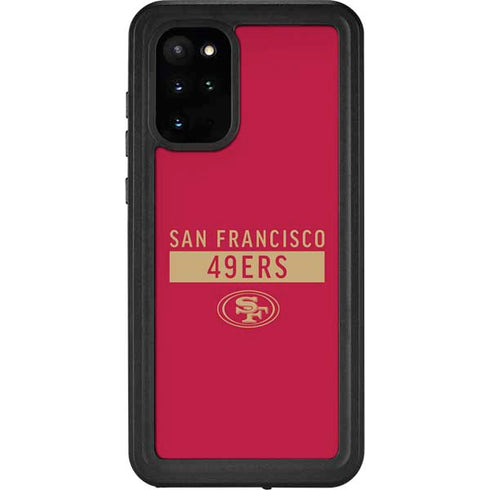 NFL San Francisco 49ers Red Performance Series Galaxy S20 Plus Waterproof Case