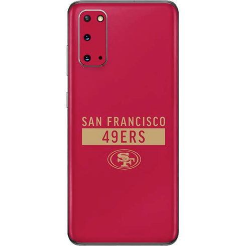 NFL San Francisco 49ers Red Performance Series Galaxy S20 Skin