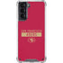 NFL San Francisco 49ers Red Performance Series Galaxy S21 5G Clear Case