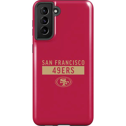 NFL San Francisco 49ers Red Performance Series Galaxy S21 FE Pro Case