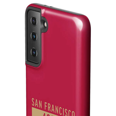 NFL San Francisco 49ers Red Performance Series Galaxy S21 FE Pro Case