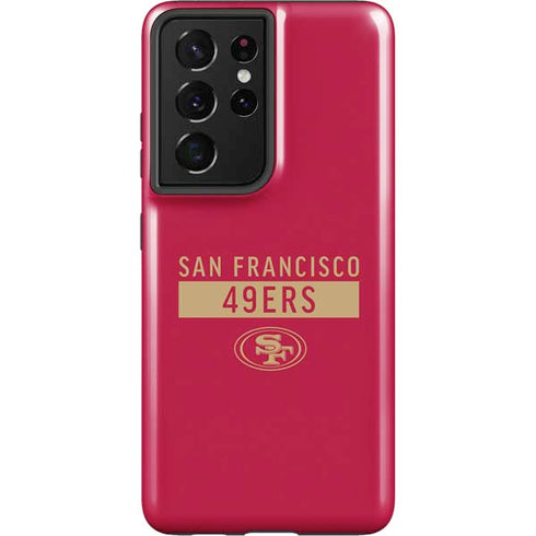 NFL San Francisco 49ers Red Performance Series Galaxy S21 Ultra 5G Pro Case