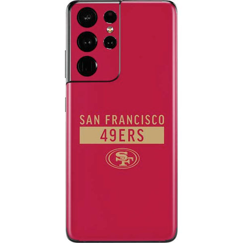 NFL San Francisco 49ers Red Performance Series Galaxy S21 Ultra 5G Skin