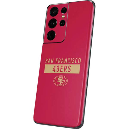 NFL San Francisco 49ers Red Performance Series Galaxy S21 Ultra 5G Skin