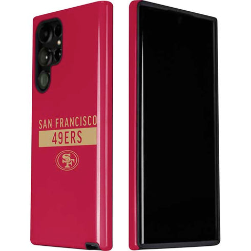 NFL San Francisco 49ers Red Performance Series Galaxy S22 Ultra Pro Case