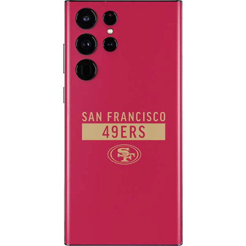 NFL San Francisco 49ers Red Performance Series Galaxy S22 Ultra Skin