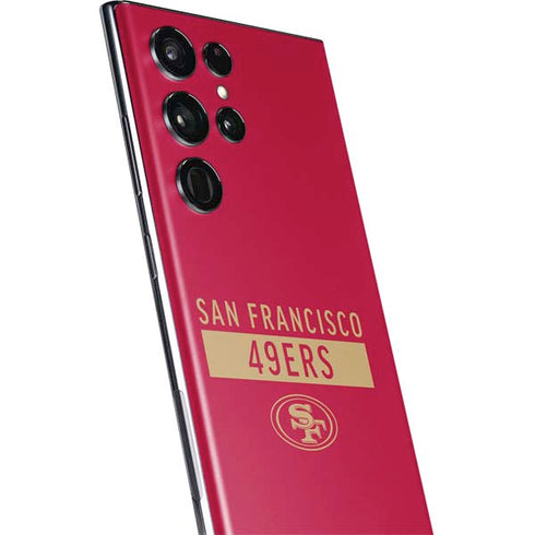 NFL San Francisco 49ers Red Performance Series Galaxy S22 Ultra Skin