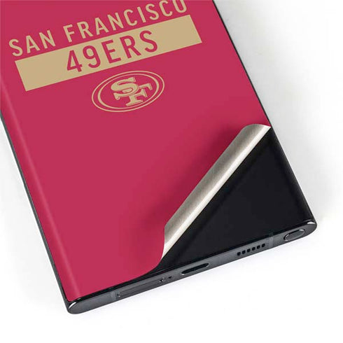NFL San Francisco 49ers Red Performance Series Galaxy S22 Ultra Skin