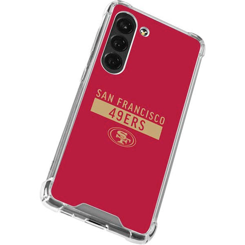 NFL San Francisco 49ers Red Performance Series Galaxy S23 Clear Case