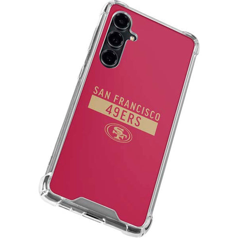 NFL San Francisco 49ers Red Performance Series Galaxy S23 FE Clear Case