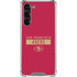 NFL San Francisco 49ers Red Performance Series Galaxy S23 Plus Clear Case