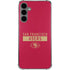 NFL San Francisco 49ers Red Performance Series Galaxy S24 Plus Clear Case
