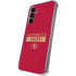 NFL San Francisco 49ers Red Performance Series Galaxy S24 Plus Clear Case