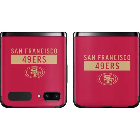 NFL San Francisco 49ers Red Performance Series Galaxy Z Flip Skin