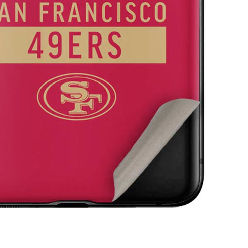 NFL San Francisco 49ers Red Performance Series Galaxy Z Flip Skin