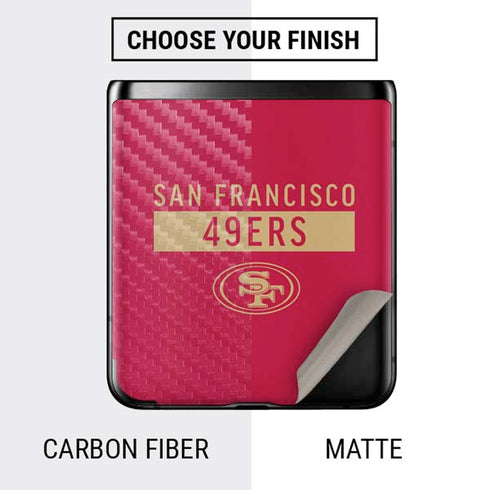 NFL San Francisco 49ers Red Performance Series Galaxy Z Flip Skin