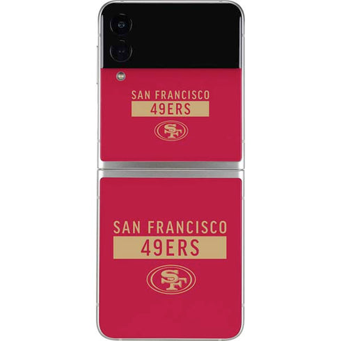 NFL San Francisco 49ers Red Performance Series Galaxy Z Flip3 5G Skin
