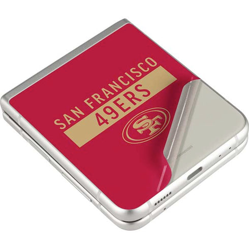 NFL San Francisco 49ers Red Performance Series Galaxy Z Flip3 5G Skin