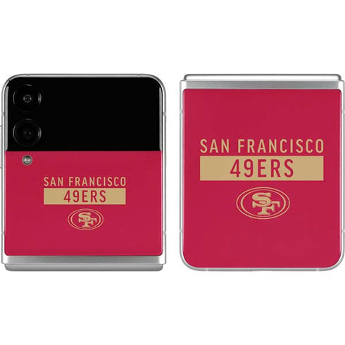 NFL San Francisco 49ers Red Performance Series Galaxy Z Flip4 5G Skin